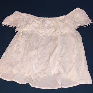White Off the Shoulder Top